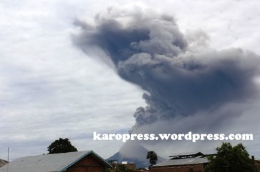 Letusan kedua Gunung Sinabung. (KaroPress/Adhif)